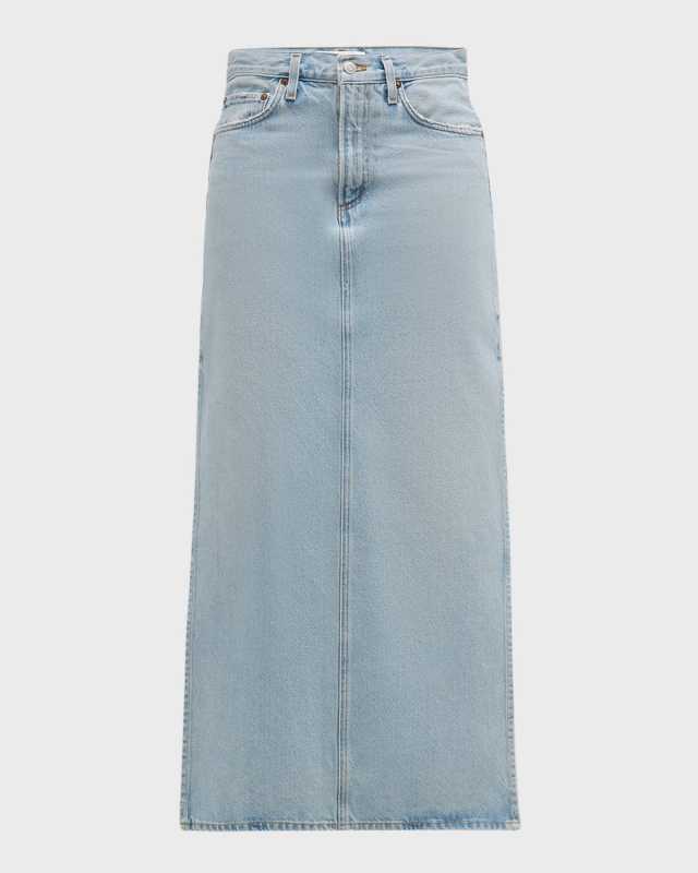Astrid Slice Denim Maxi Skirt