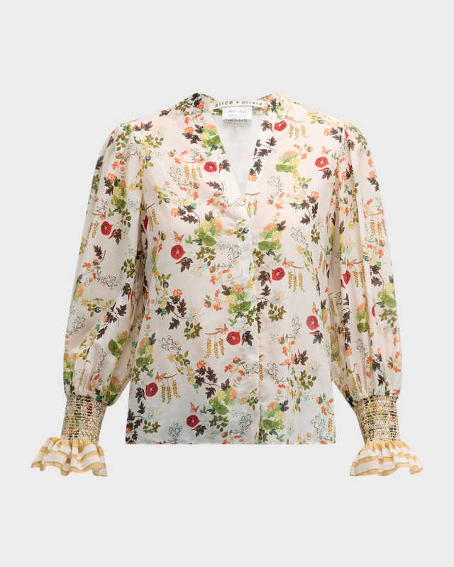 Ilan Button-Front Blouse