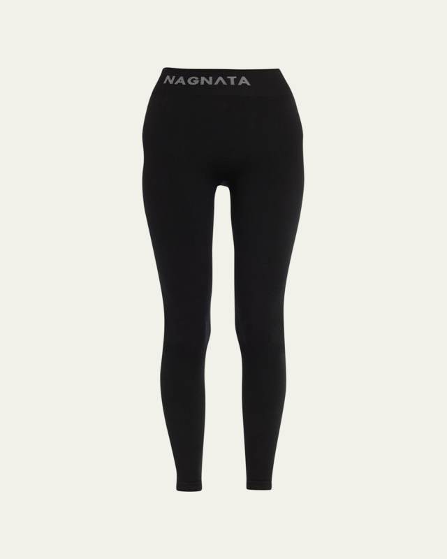 Yang High-Rise Rib-Knit Leggings