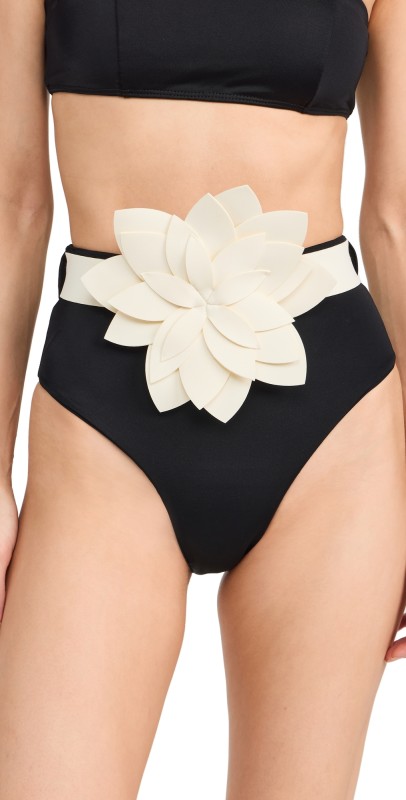 Bahia Maria Flor Maria Bikini Bottoms Black