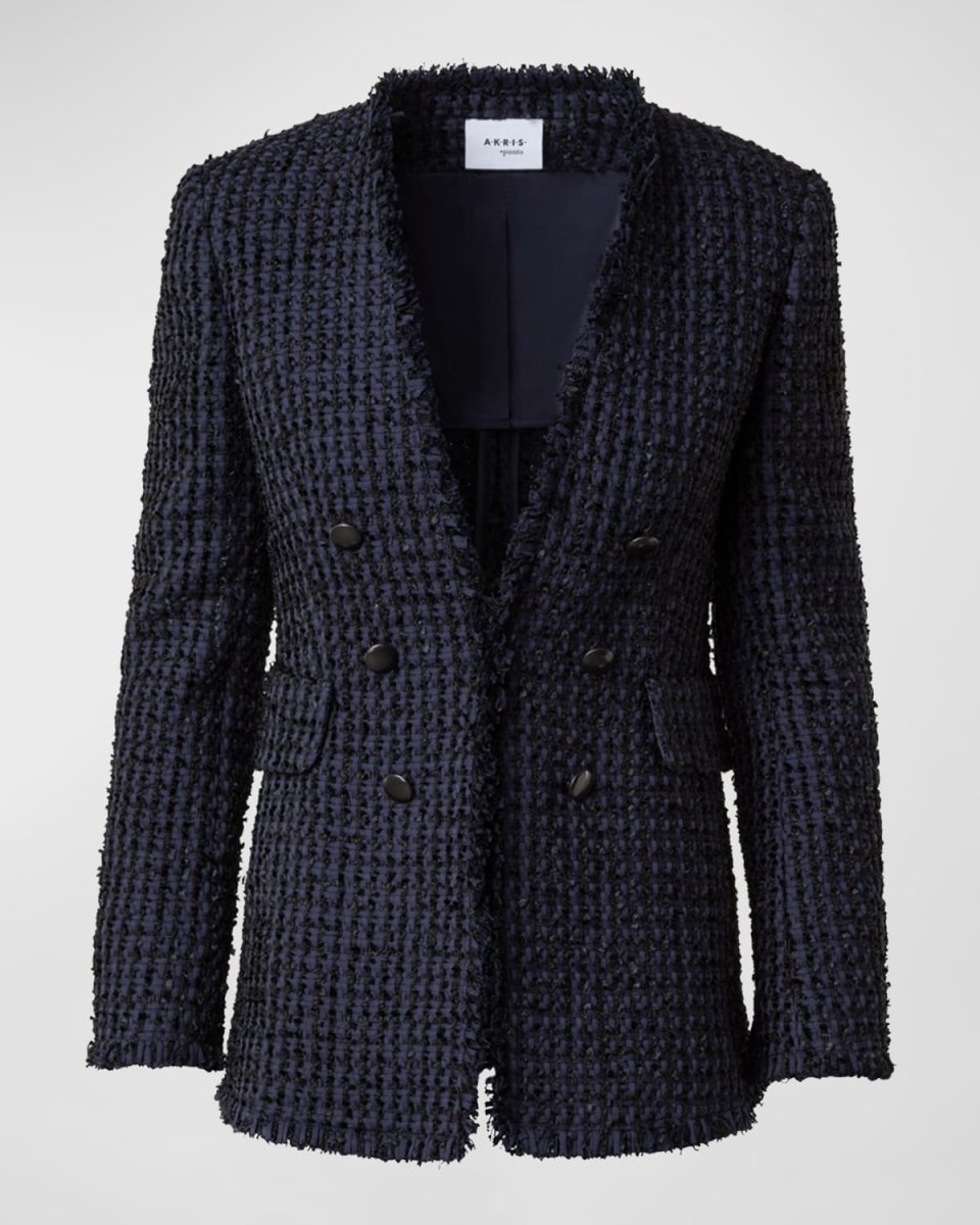 Chunky Tweed Fringe Jacket