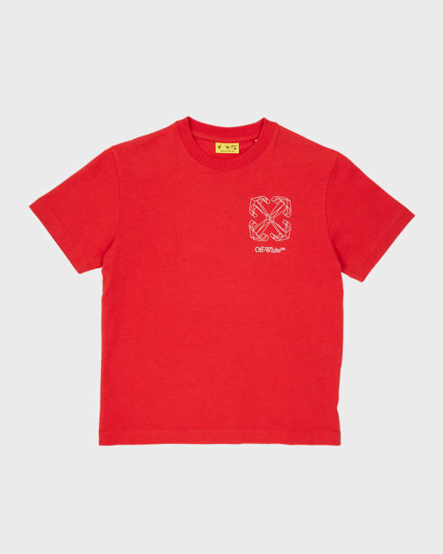Boy's Logo-Print Arrow Graphic T-Shirt, Size 4-12