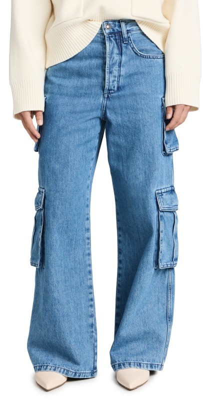 Favorite Daughter The Carly Shortie Cargo Jeans Highway