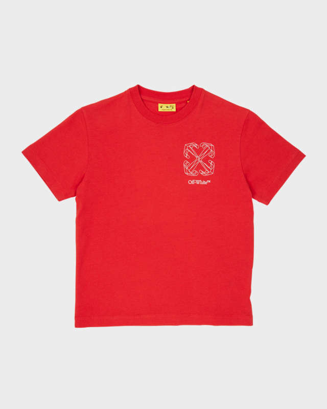Boy's Logo-Print Arrow Graphic T-Shirt, Size