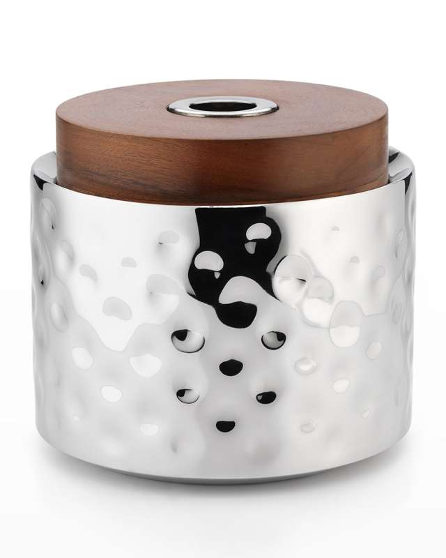 Sierra Ice Bucket with Wood Lid