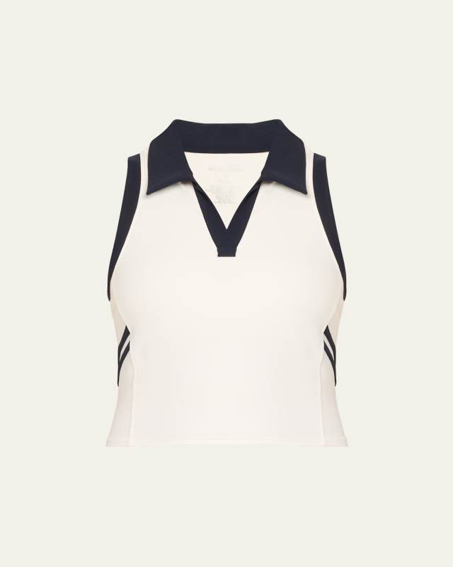Austin Airweight Cropped Polo Tank Top