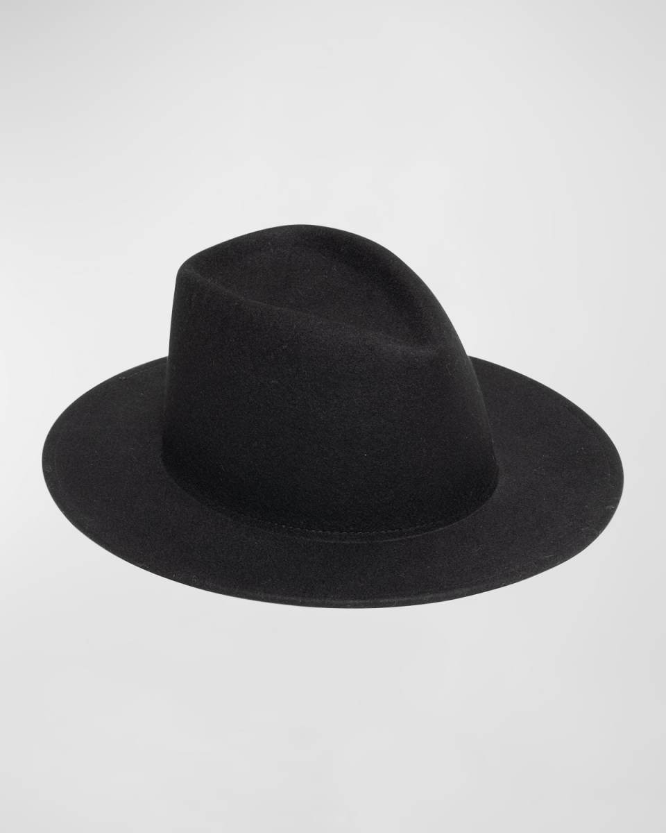 Blaine Black Wool Fedora