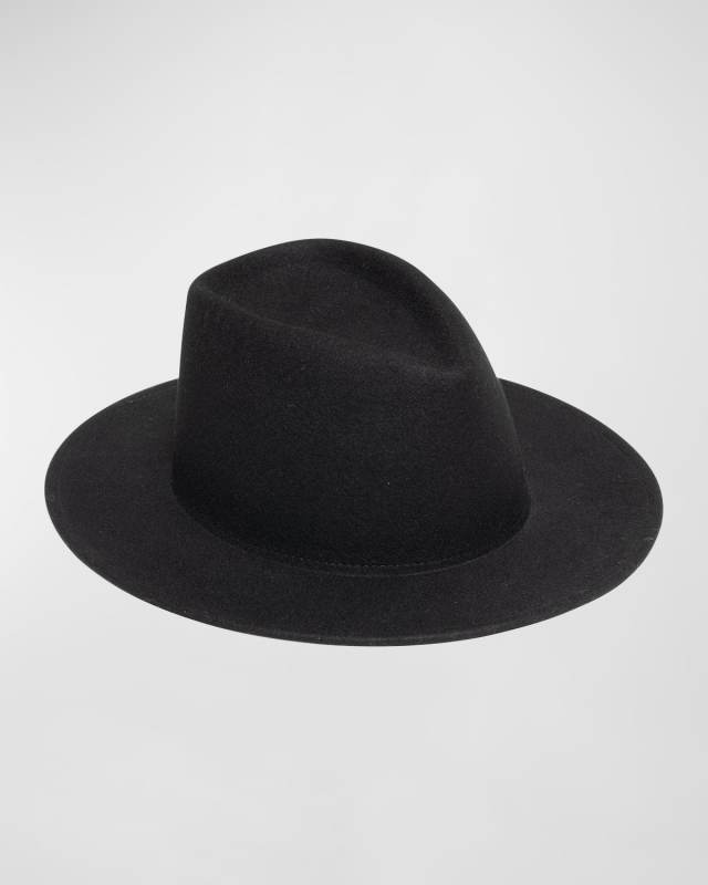 Blaine Black Wool Fedora