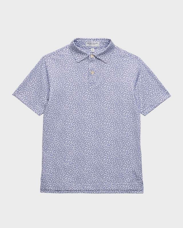 Boy's Mahi Mahi-Print Polo Shirt, Size XS-XL