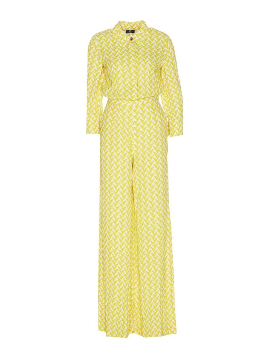 Elisabetta Franchi Combinaison - Jaune