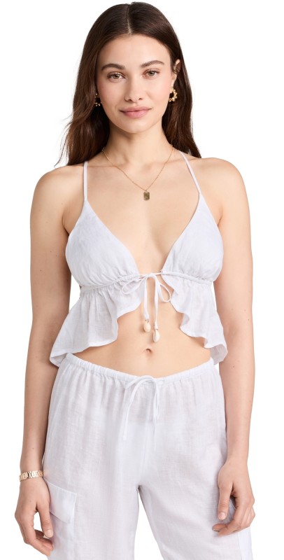 LSPACE Sundown Top White