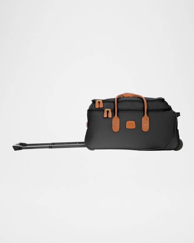 Firenze 21" Faux Leather Rolling Duffle