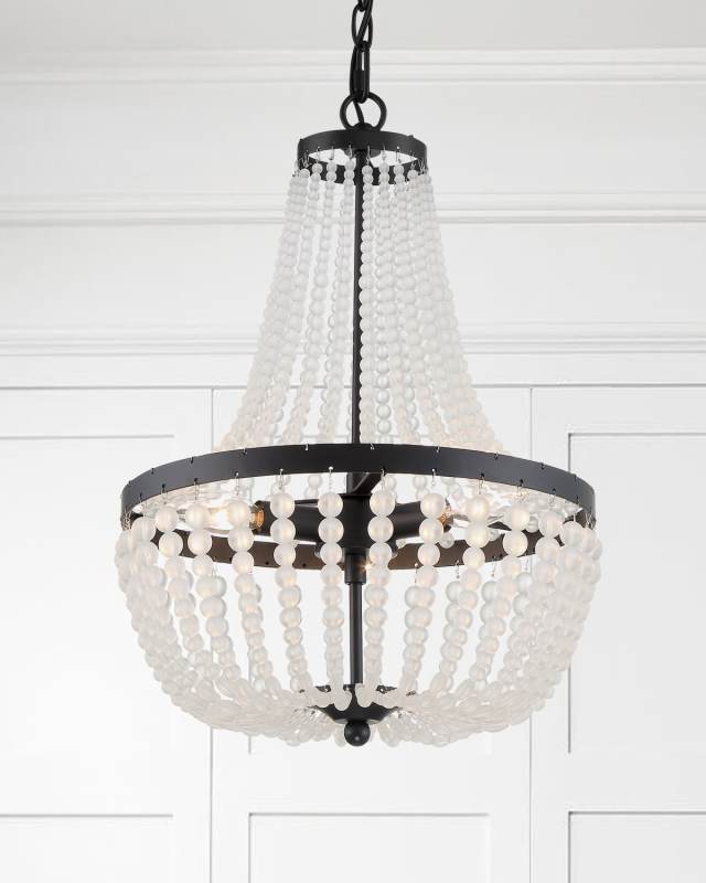 Rylee 3-Light Matte Black Chandelier