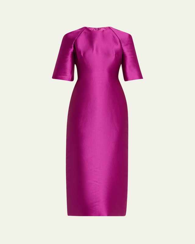Mikado Tea Length Dress
