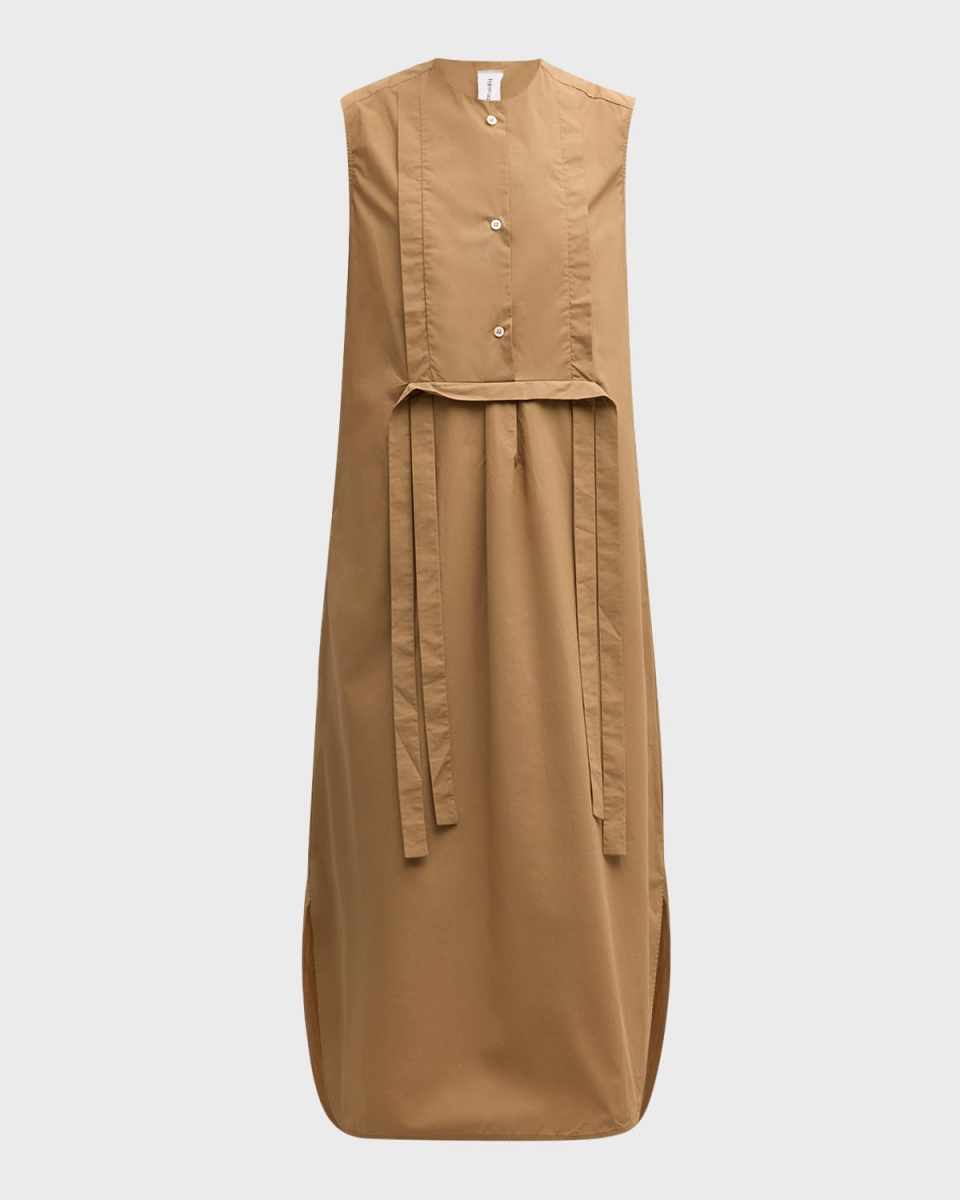 Paisley Organic Cotton Poplin Midi Shift Dress