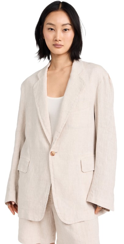Denimist Deconstructed Blazer Natural Linen