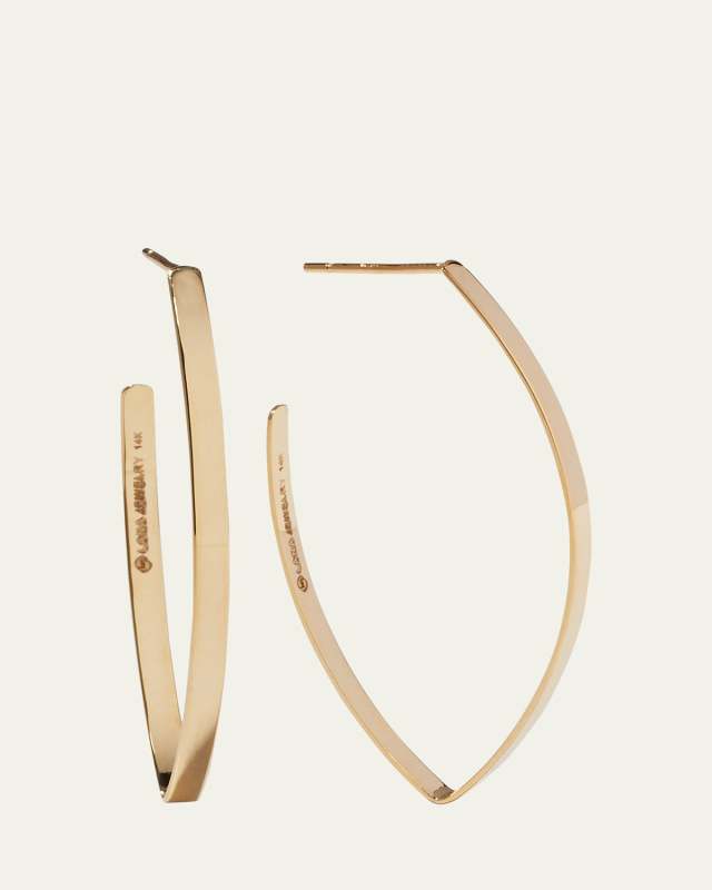 Small Flat Blake Hoop Earrings