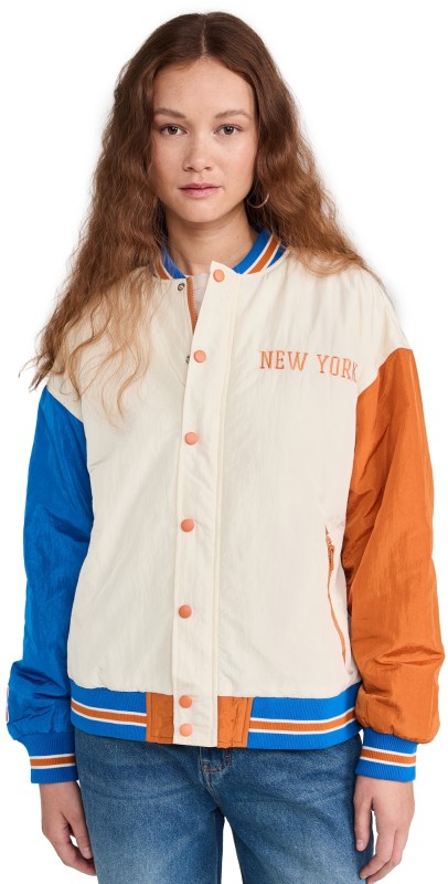Terez Knicks Jacket White/Blue/Orange