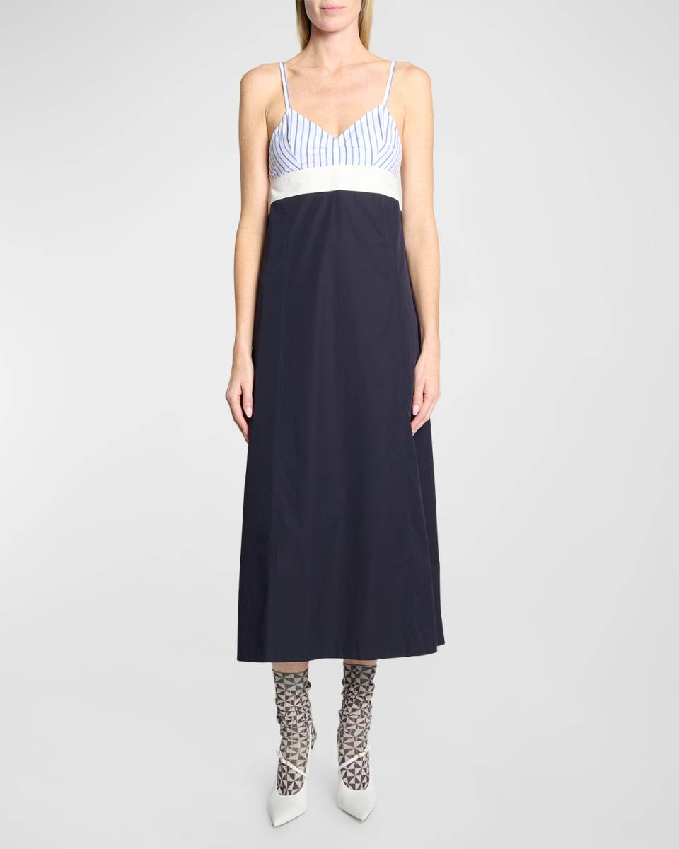 Dalina Empire-Waist Sleeveless Maxi Dress