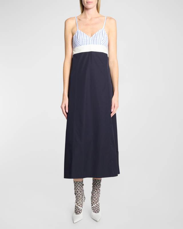 Dalina Empire-Waist Sleeveless Maxi Dress