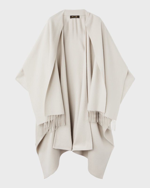 Daisy Fringed Cashmere Cape