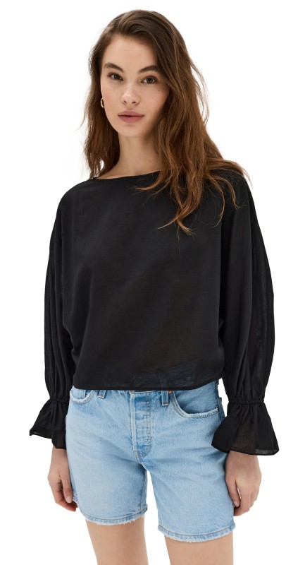 Jenni Kayne Cape Blouse Black