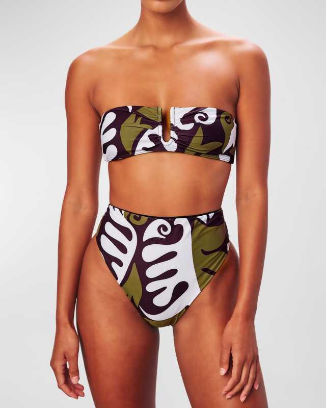 Imina High-Waist Bikini Bottoms