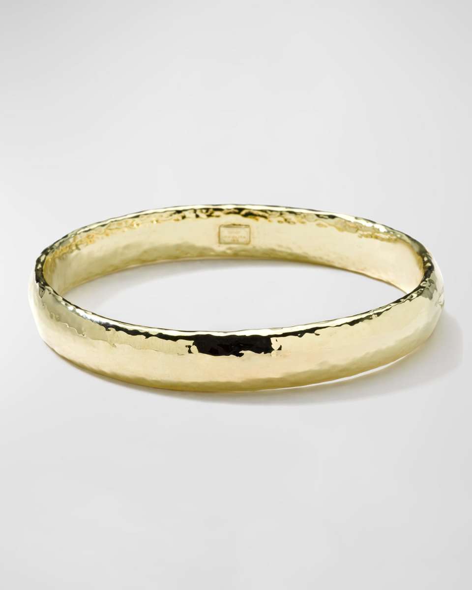 Wide Band Bangle in 18K Gol