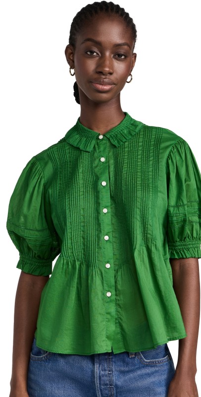 Birds of Paradis Jess Blouse Fennel
