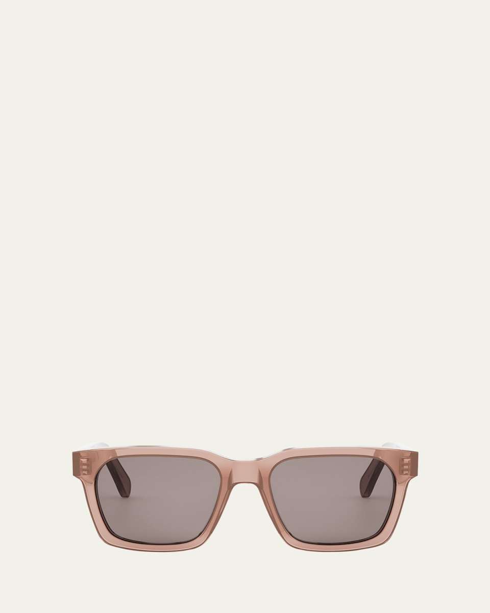 Bold 3 Dots Acetate Square Sunglasses