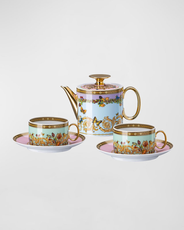Butterfly Garden Modern Tea Set for Two