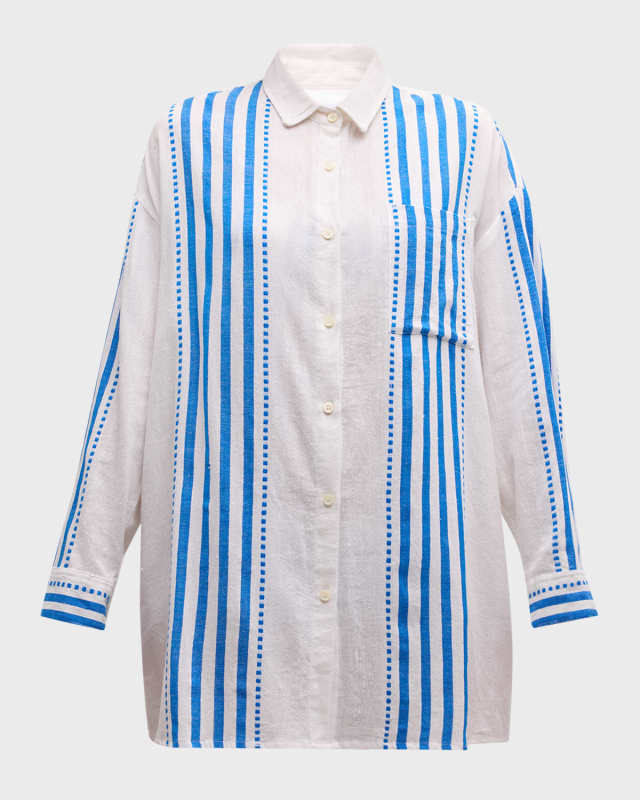 Striped Mariam Long-Sleeve Shirt