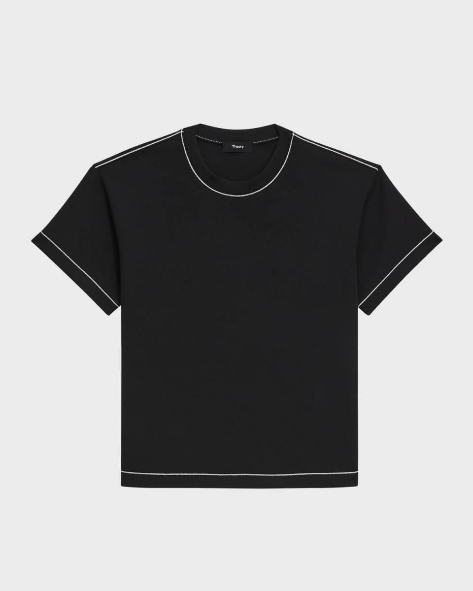 Short-Sleeve Stitched Supima Cotton T-Shirt