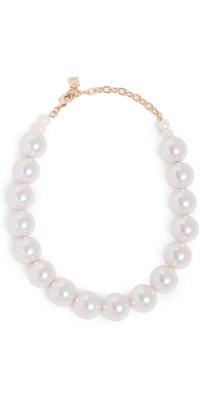 DANNIJO Delphine Necklace Rhodium