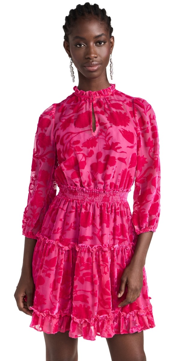Shoshanna Arlene Dress Fuchsia