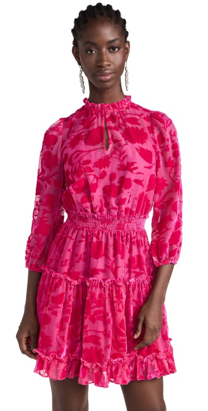 Shoshanna Arlene Dress Fuchsia