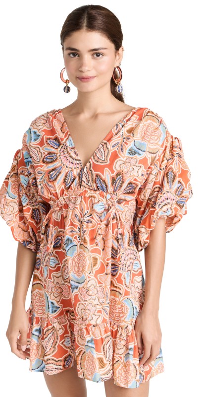 MISAari Dress Tangerine Flora