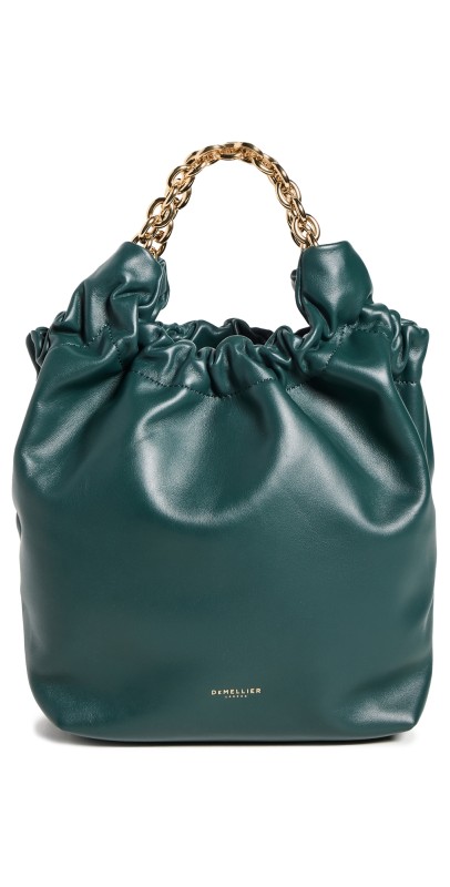 DeMellier Small Miami Bag Forest Green Smooth