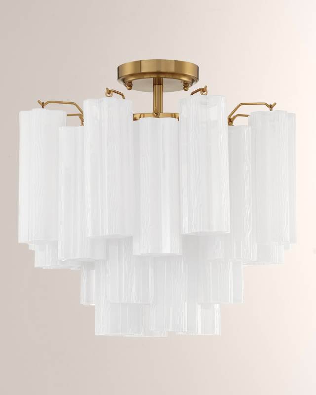 Addis 4-Light Aged Brass Ceiling Mount