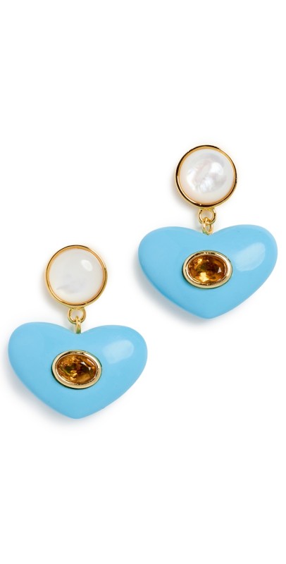 Lizzie Fortunato Enamored Earrings In Turquoise Turquoise