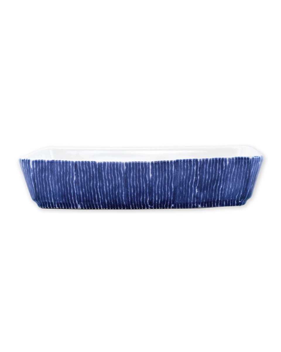 Santorini Stripe Rectangular Baker