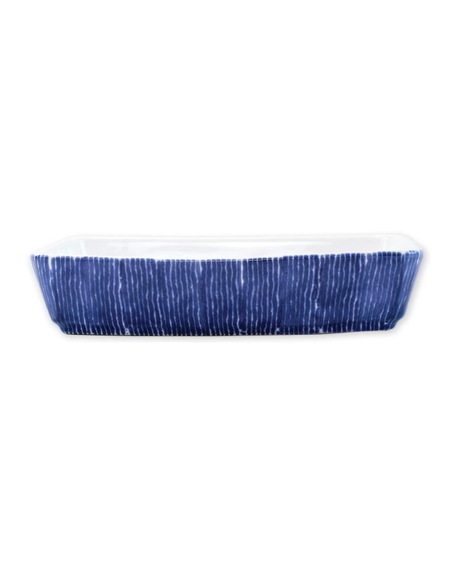 Santorini Stripe Rectangular Baker