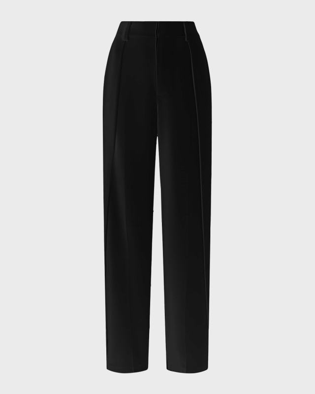 Becca Straight-Leg Crepe Pants