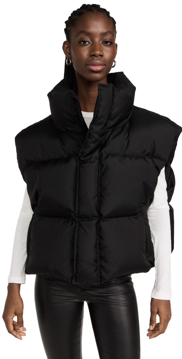 WARDROBE. NYC Puffer Vest Black