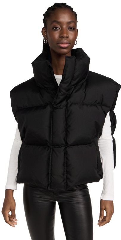 WARDROBE. NYC Puffer Vest Black
