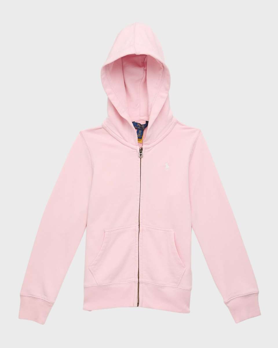 Girl's Classic Embroidered Pony Hoodie, Size S-