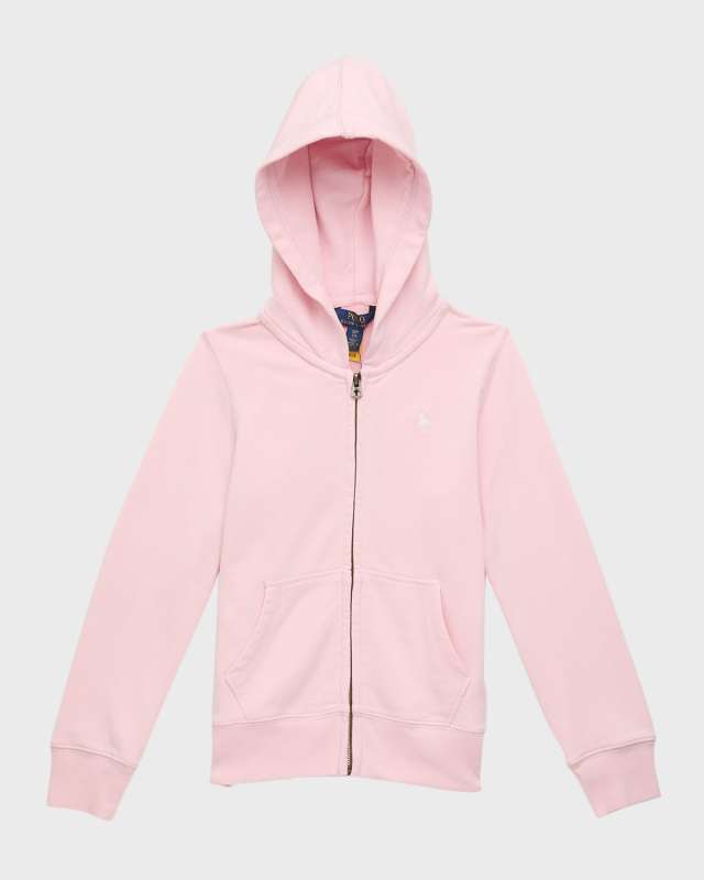 Girl's Classic Embroidered Pony Hoodie, Size S-