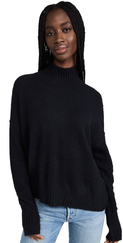 Free People Vancouver Turtleneck Black