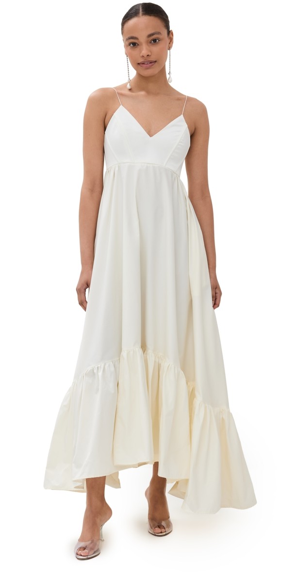 Anna October Snow Queen Maxi Dress Ivory