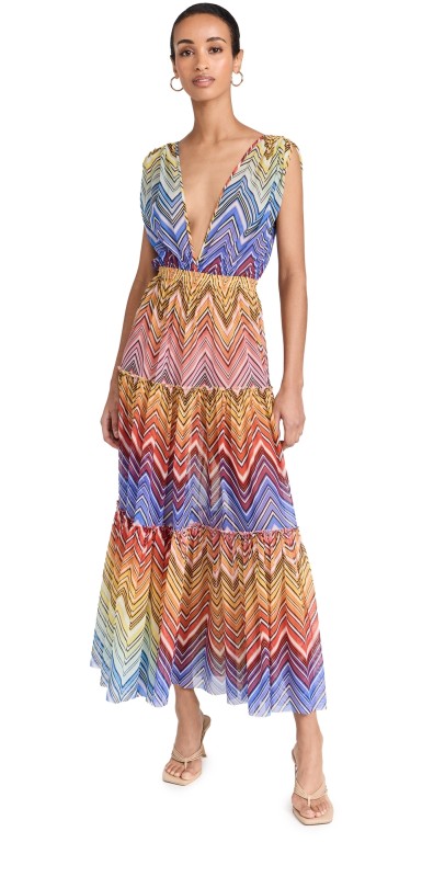 Missoni Long Cover Up Multicolor Chevron